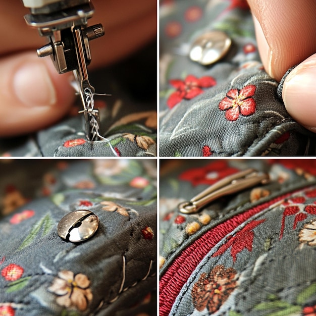 haftująca ręka z igłą